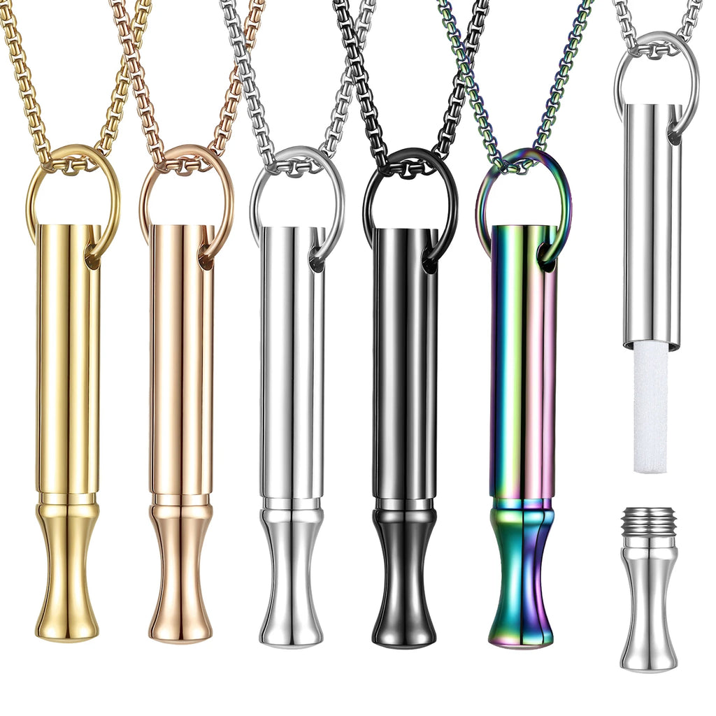 Breathing Whistle Pendant Necklace