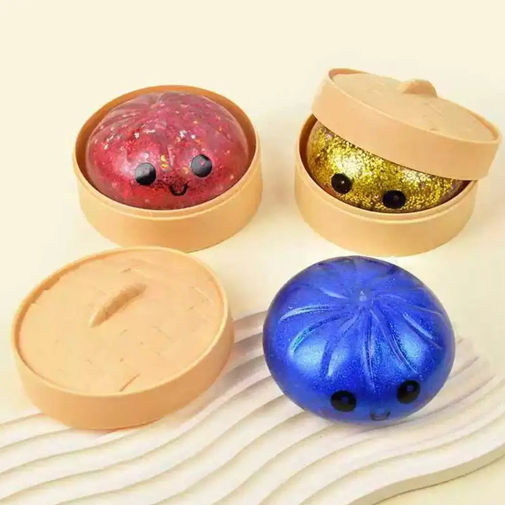 Squishy Stress Relief Toy (Crystal Bun)