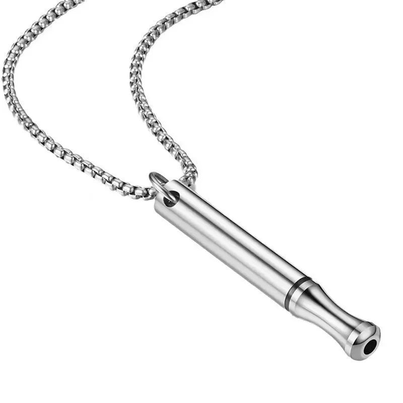 Breathing Whistle Pendant Necklace