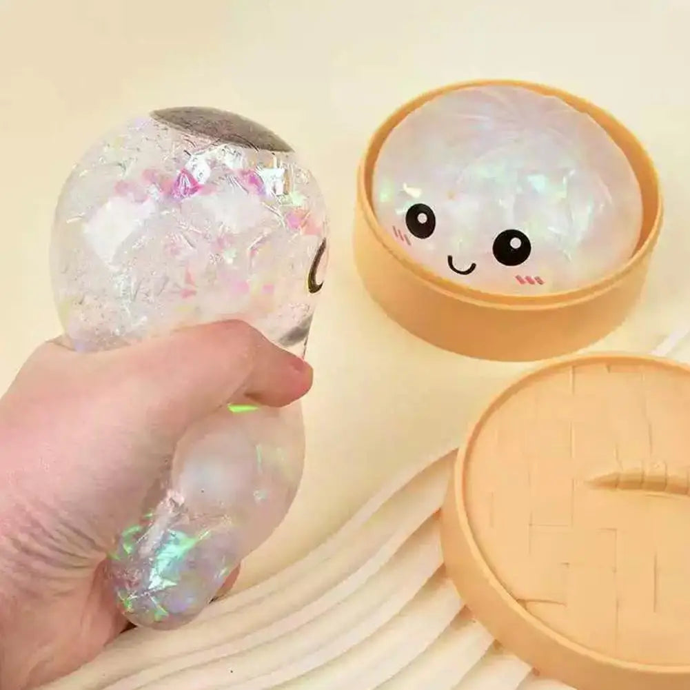 Squishy Stress Relief Toy (Crystal Bun)