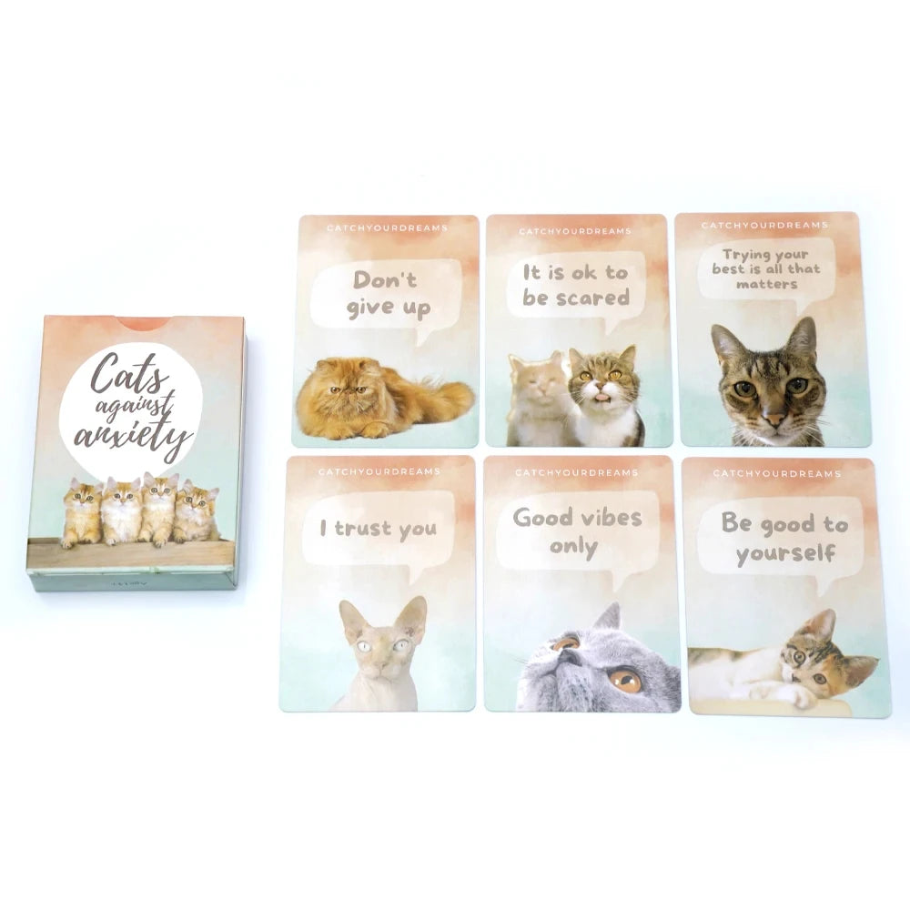 Anxiety Affirmation Cards (Cat Design)