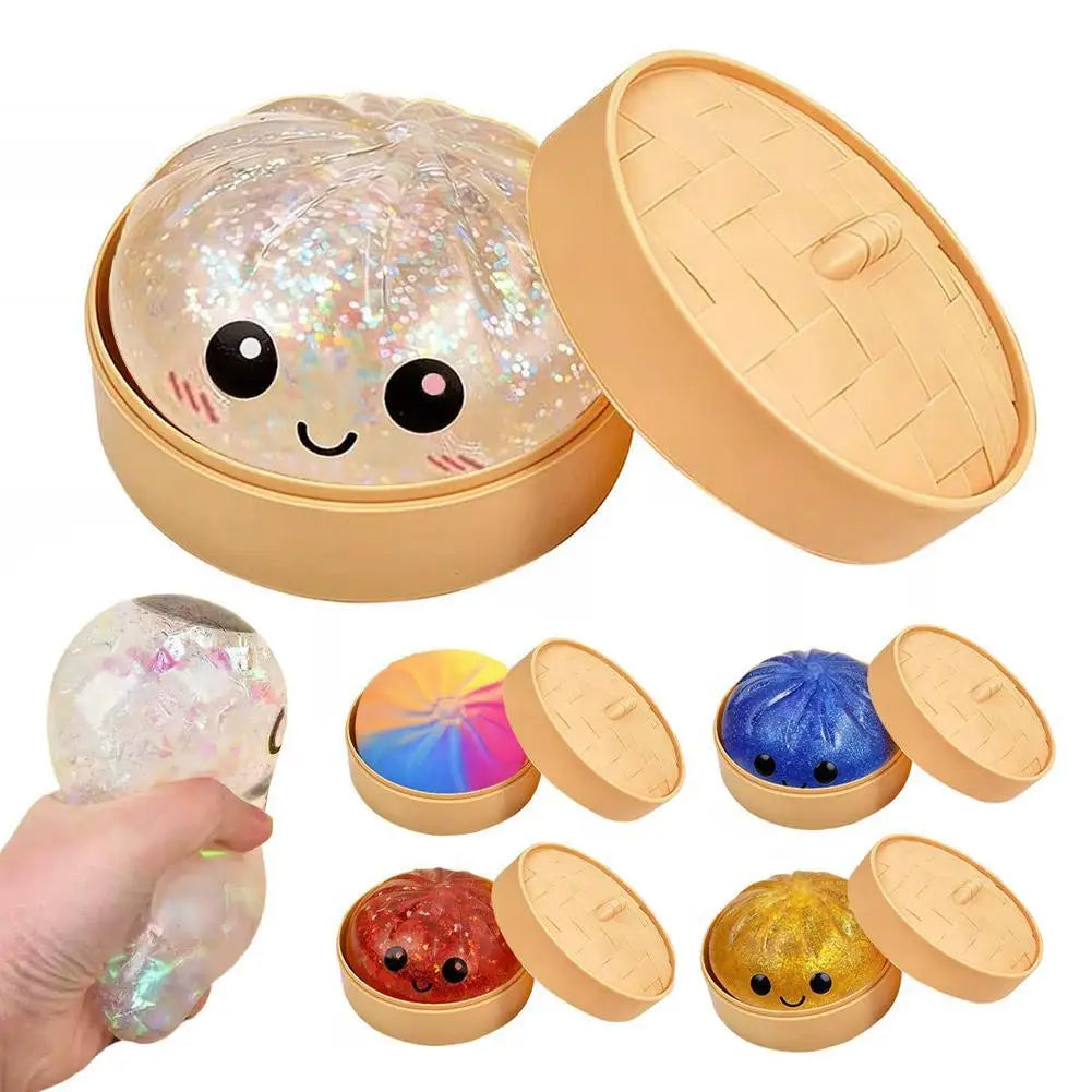 Squishy Stress Relief Toy (Crystal Bun)