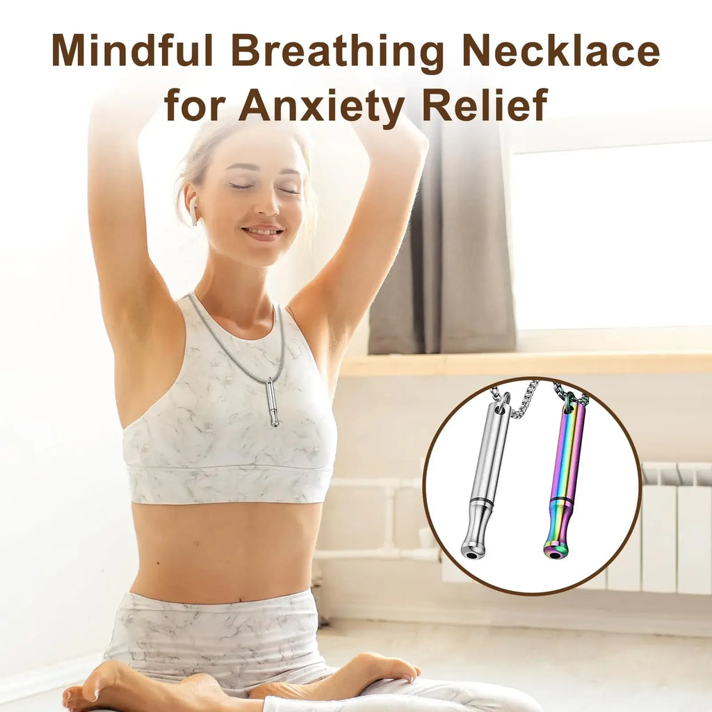 Breathing Whistle Pendant Necklace